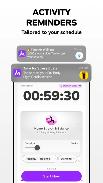 Moova: Stretching Exercises স্ক্রিনশট