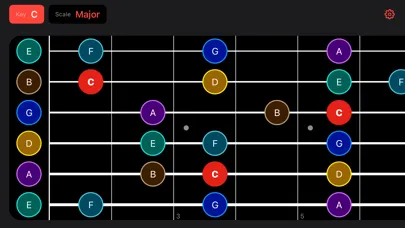 Ảnh chụp màn hình của Guitar Scales +