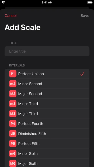 Ảnh chụp màn hình của Guitar Scales +