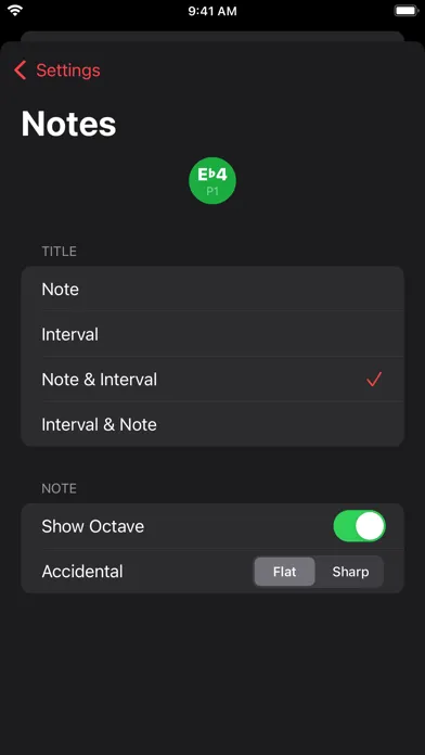 Ảnh chụp màn hình của Guitar Scales +