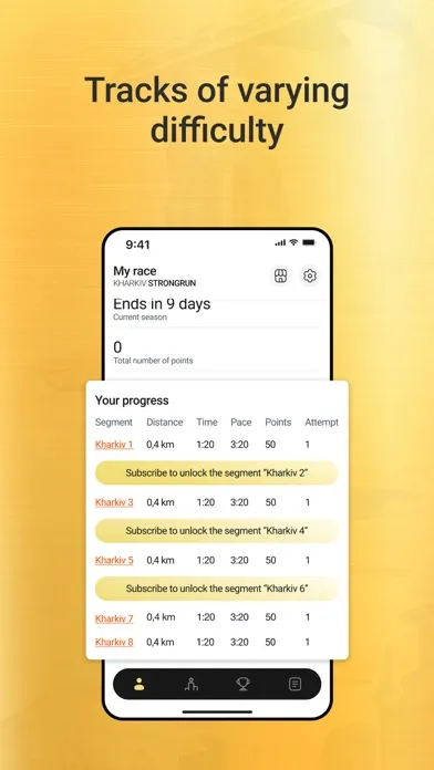 STRONG RUN Online Competitions Screenshots