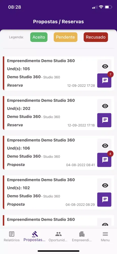 ภาพหน้าจอของ Studio 360 Gestão