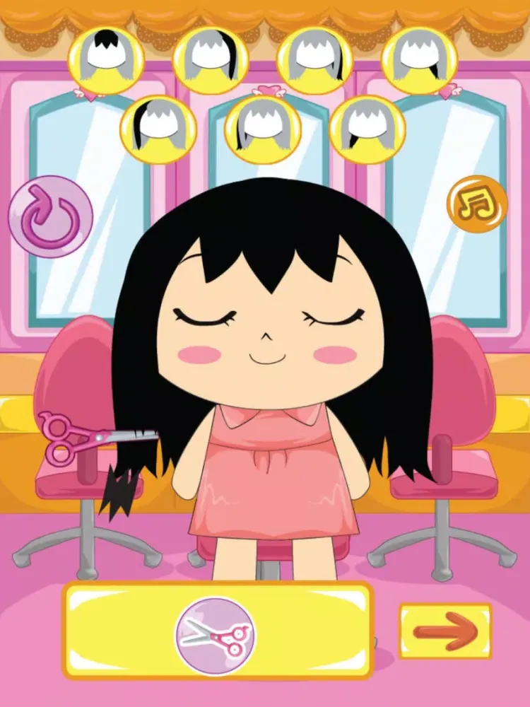 Скриншоты Cute Styling Salon - Free girl game: Choose styling, make up, hairstyle in this fashion game for kids iPad 
