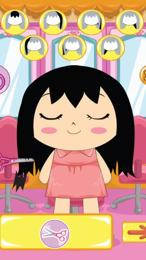 Скриншоты Cute Styling Salon - Free girl game: Choose styling, make up, hairstyle in this fashion game for kids