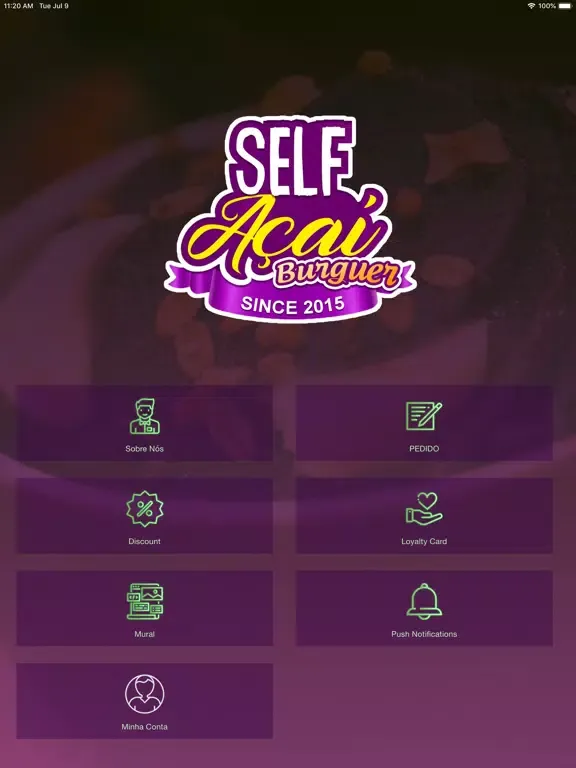 ภาพหน้าจอของ Self Açaí iPad 