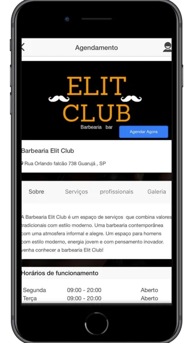 Ảnh chụp màn hình của Barbearia Elit Club