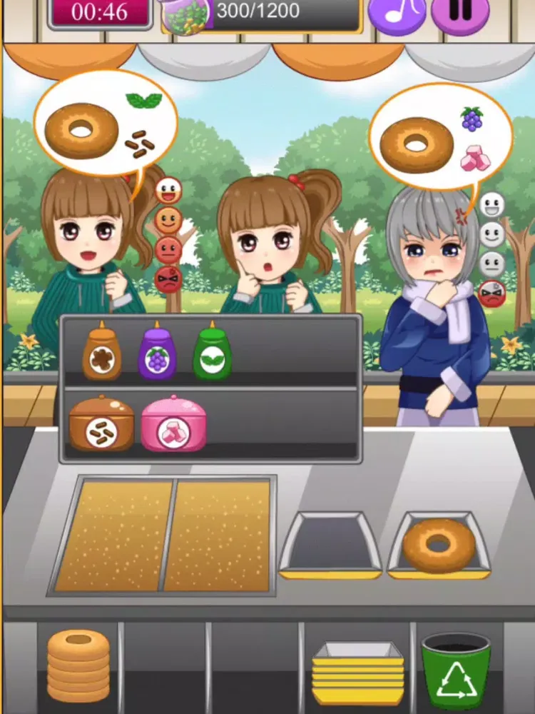 Heavenly Sweet Donuts - Free and funny time management game app for kids about a famous recipe iPad  Screenshots