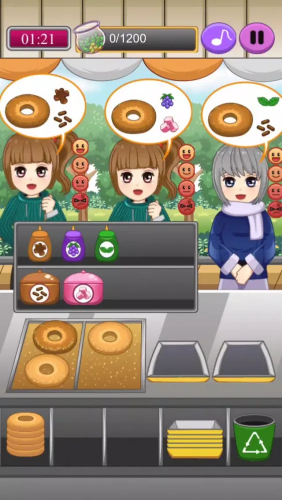 Heavenly Sweet Donuts - Free and funny time management game app for kids about a famous recipe Screenshots