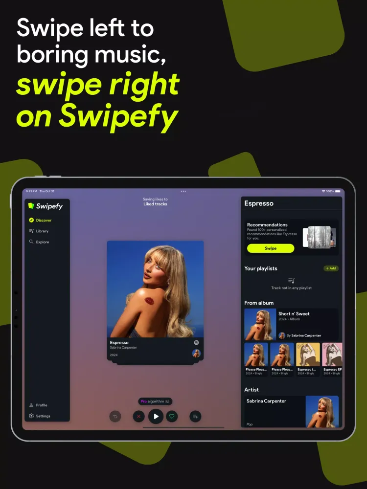 Swipefy Screenshots