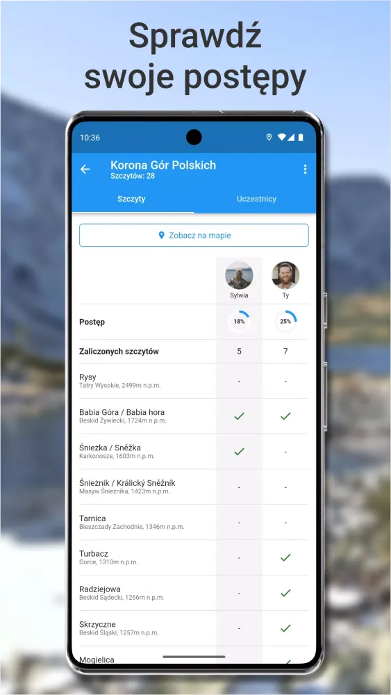 Szlaki. Mapa turystyczna Screenshots