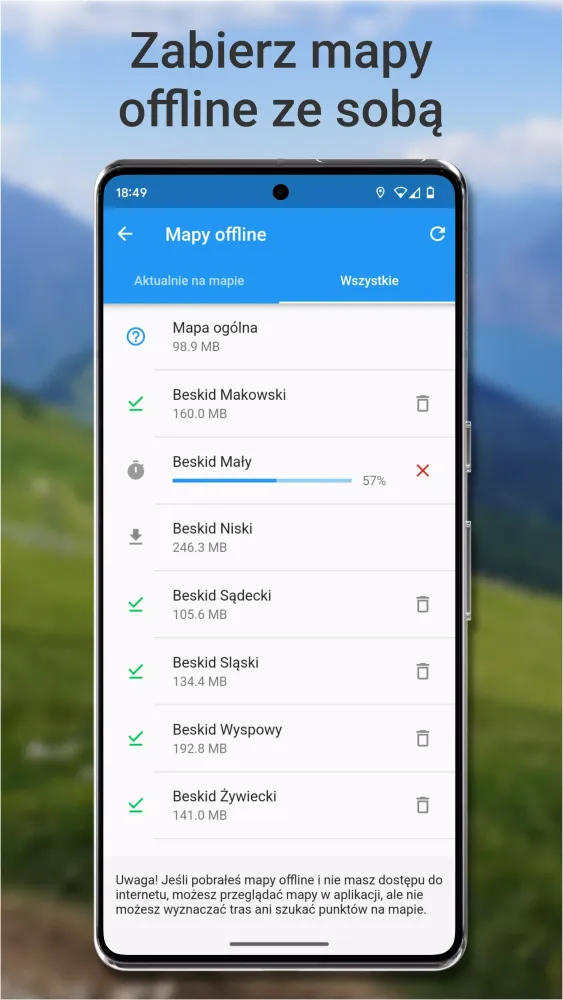 Szlaki. Mapa turystyczna Screenshots