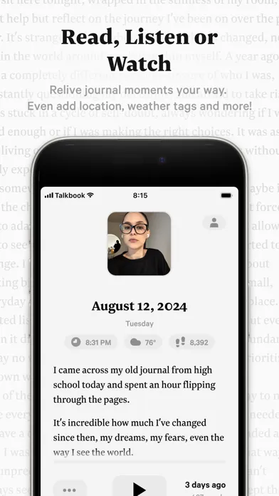 Talkbook - Video Journal سکرین شاٹس