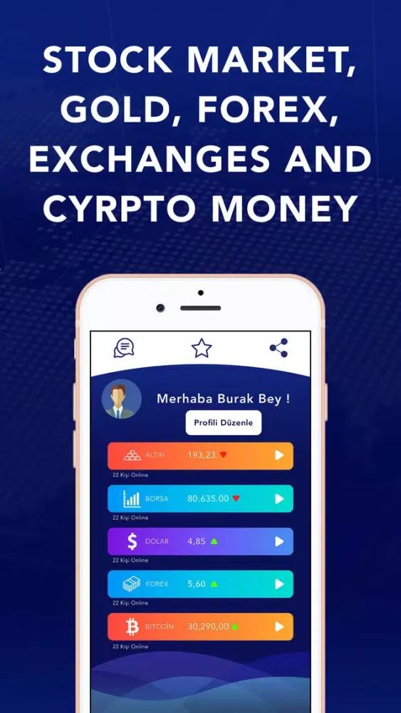 Capturas de tela do SPECULATION Financial Chat App