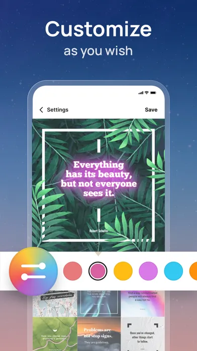 Captures d'écran de Quotes Maker: Daily Motivation