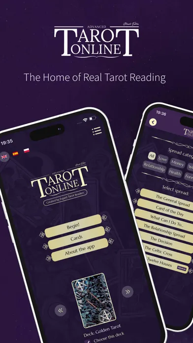 Tangkapan layar Advanced Tarot Online (ATO)