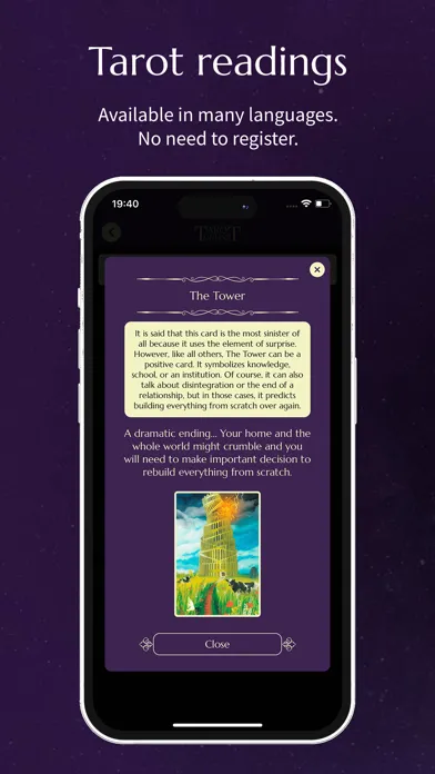 Tangkapan layar Advanced Tarot Online (ATO)