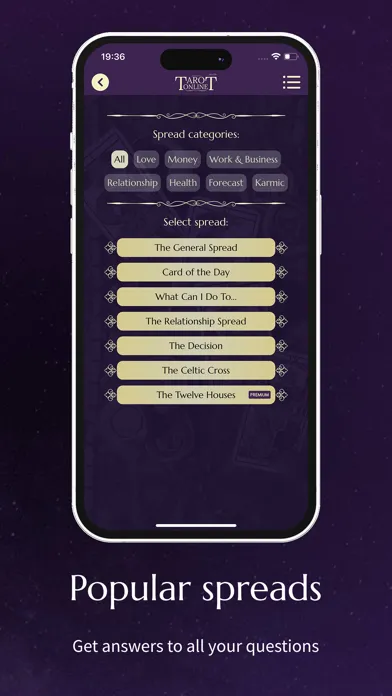 Tangkapan layar Advanced Tarot Online (ATO)