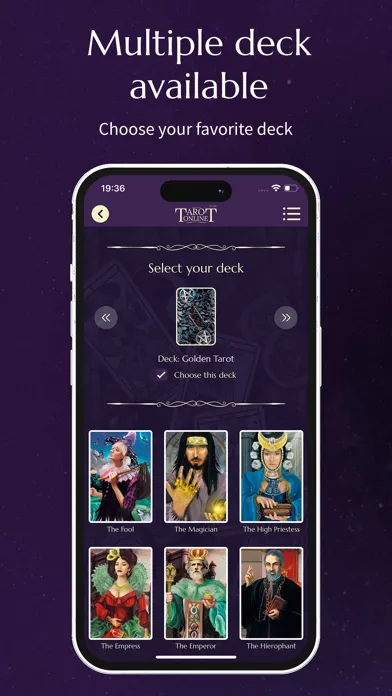 Tangkapan layar Advanced Tarot Online (ATO)