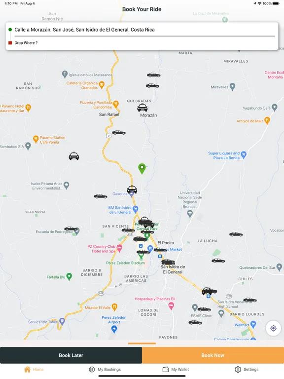 Tavi ride share iPad  Screenshots