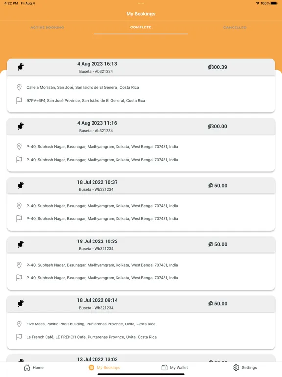 Tavi ride share iPad  Screenshots