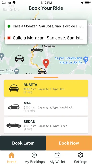 Tavi ride share Screenshots