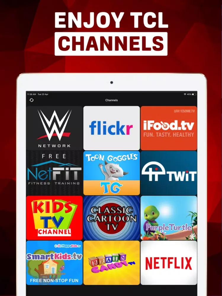 Скриншоты TCL TV Remote iPad 