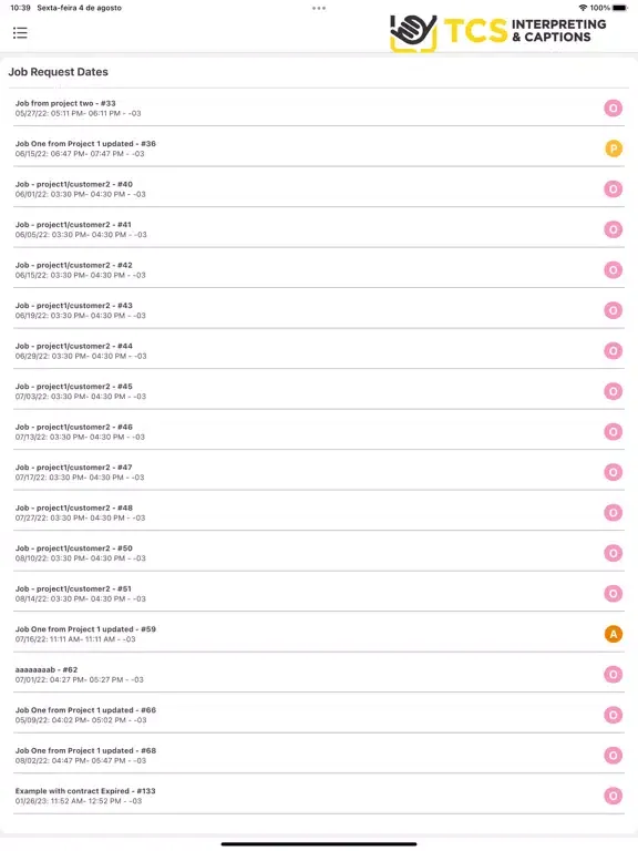 Capturas de pantalla de TCS-Hub iPad 