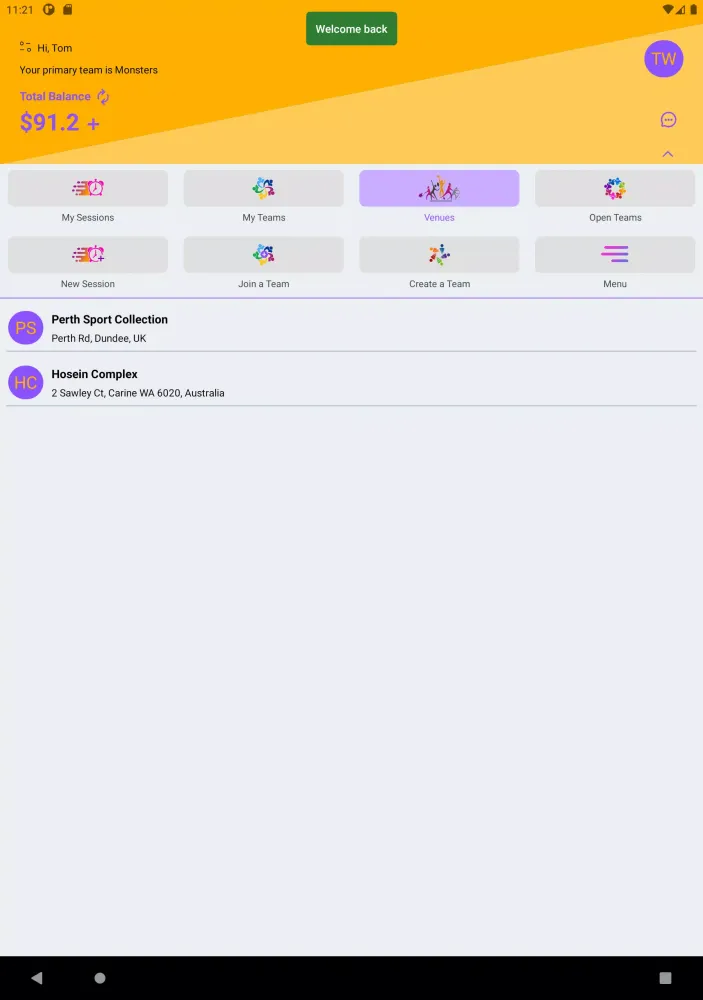 Скриншоты Team Wallet
