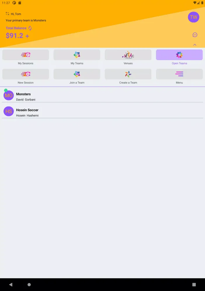 Скриншоты Team Wallet