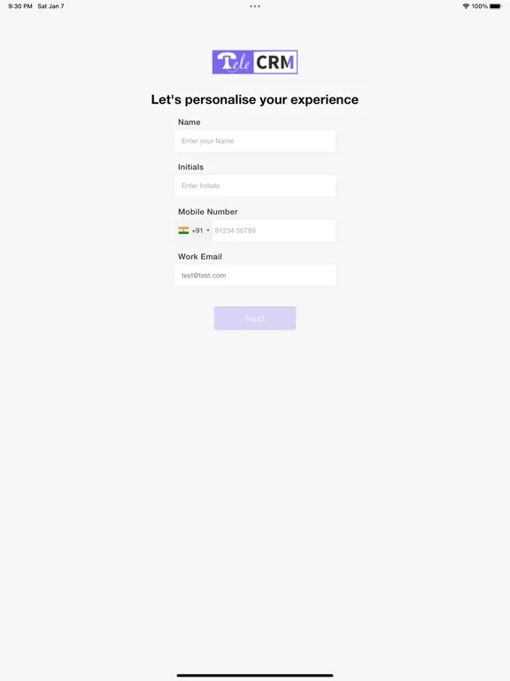Tangkapan layar TeleCRM: Telecalling Software iPad 