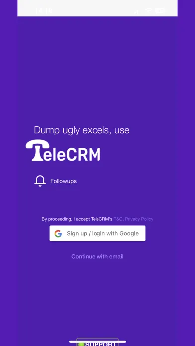 Tangkapan layar TeleCRM: Telecalling Software