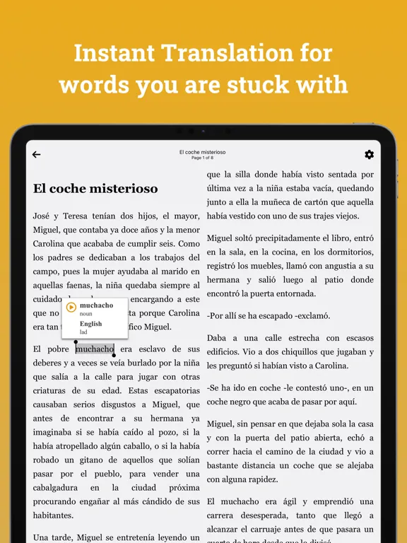Capturas de pantalla de Tembo - Bilingual Stories iPad 