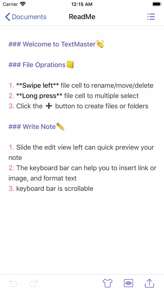 Text Master：Markdown Tool スクリーンショット