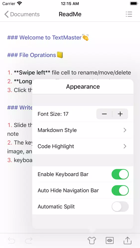 Text Master：Markdown Tool スクリーンショット