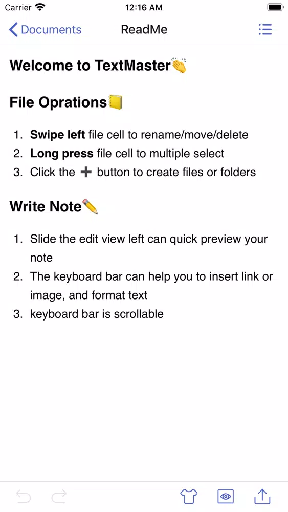 Text Master：Markdown Tool スクリーンショット