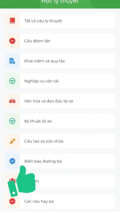 Ảnh chụp màn hình của Ôn thi GPLX mới nhất