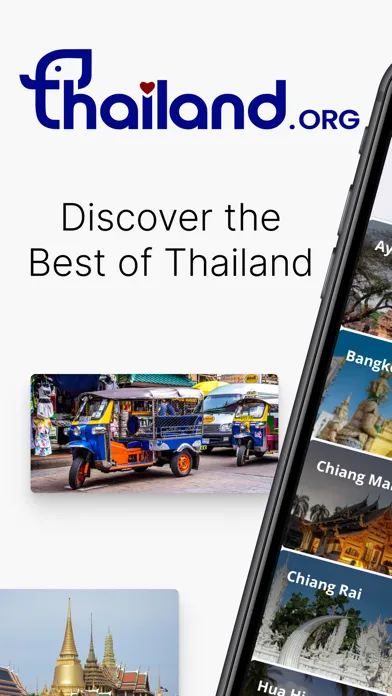 Capturas de pantalla de Thailand.org Travel Guide