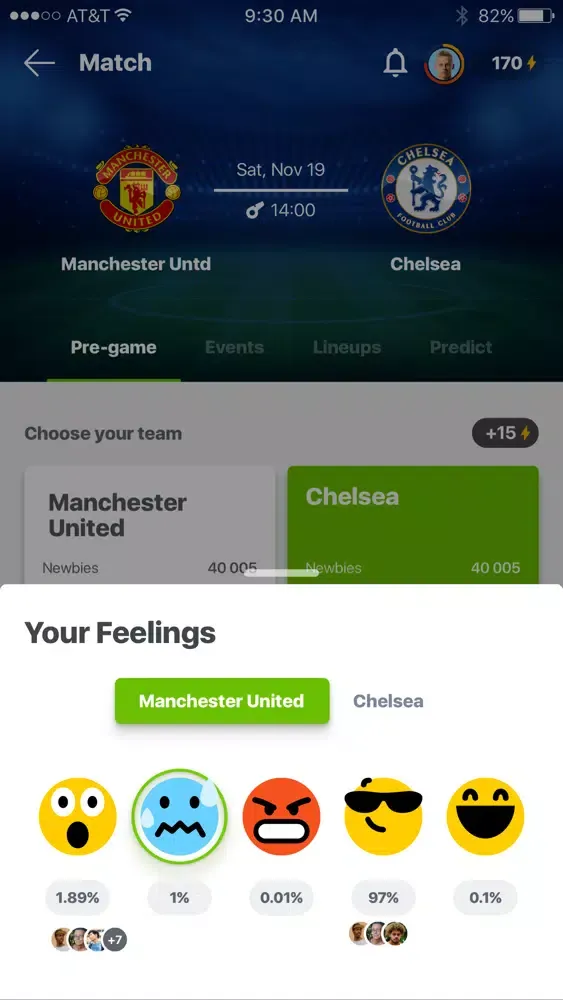 Ảnh chụp màn hình của 12th Man: soccer live scores