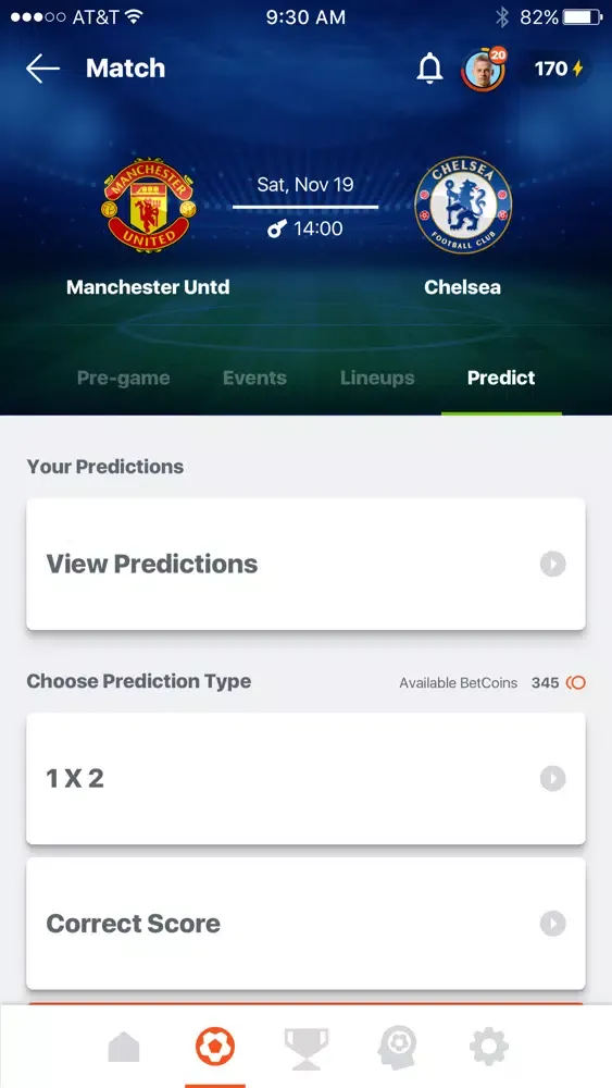 Ảnh chụp màn hình của 12th Man: soccer live scores