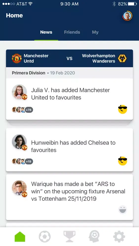 Ảnh chụp màn hình của 12th Man: soccer live scores