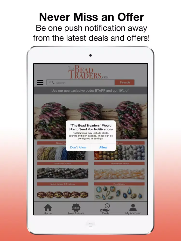 Tangkapan layar The Bead Traders iPad 
