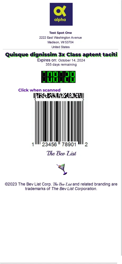 The Bev List Screenshots