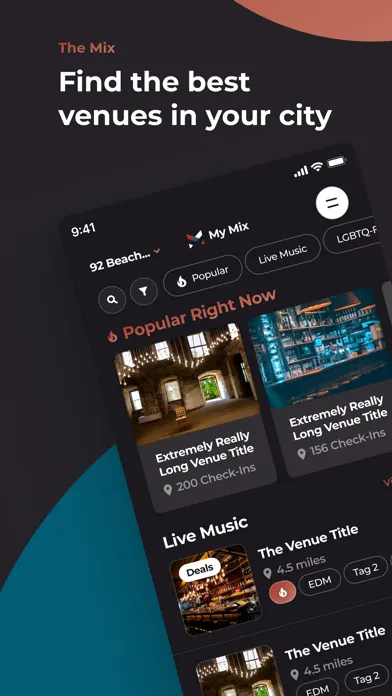 Capturas de tela do The Mix: Nightlife Reimagined