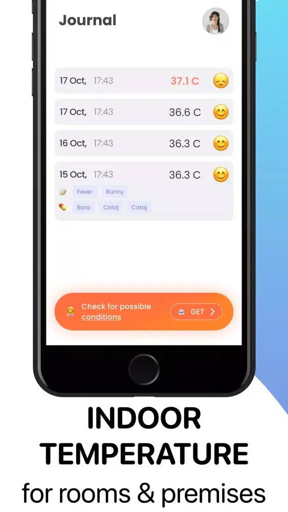 thermometer app for fever স্ক্রিনশট