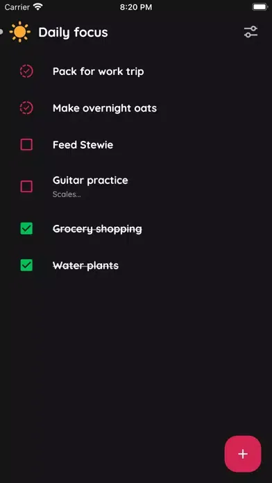 Tangkapan layar Scatterbrain: To-do List