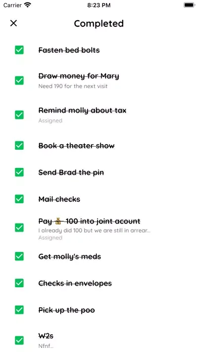 Tangkapan layar Scatterbrain: To-do List