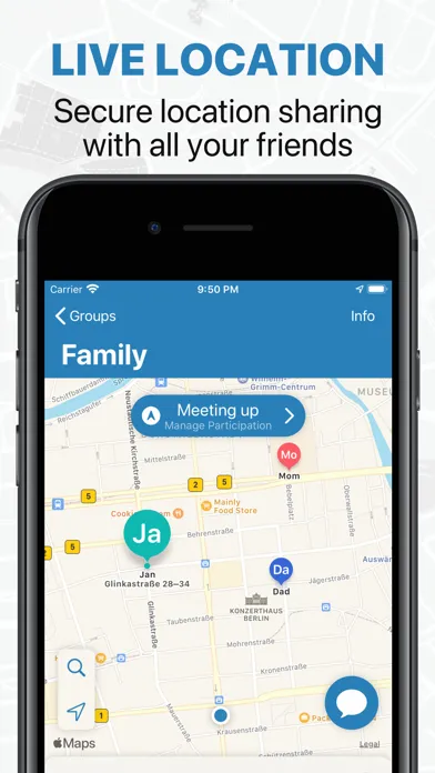 TICE: Friends Location Sharing Ekran Görüntüleri