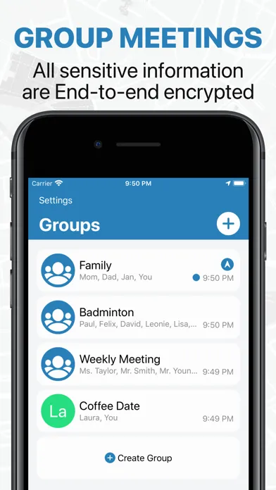 TICE: Friends Location Sharing Ekran Görüntüleri