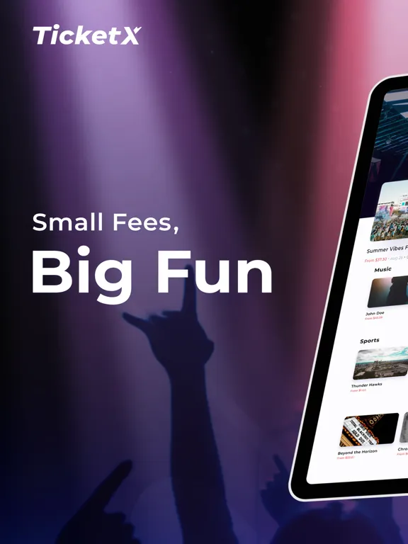 Capturas de pantalla de TicketX: Buy Cheap Tickets iPad 