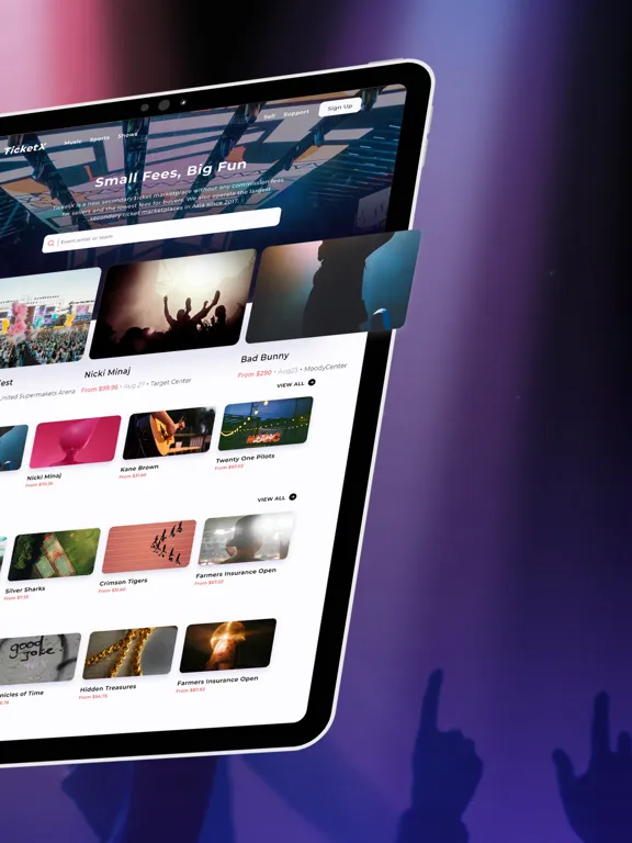Capturas de pantalla de TicketX: Buy Cheap Tickets iPad 